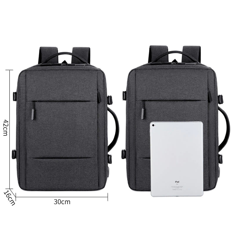 Premium Men's Backpack: Stylish, Spacious, with USB Charging and Laptop Compartment – Ideal for Business and Travel