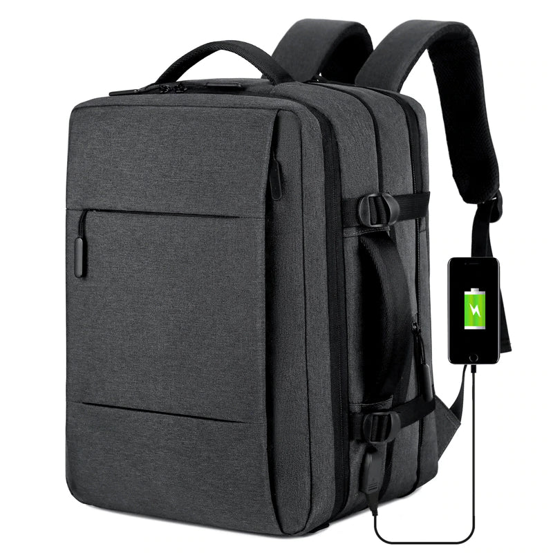 Premium Men's Backpack: Stylish, Spacious, with USB Charging and Laptop Compartment – Ideal for Business and Travel